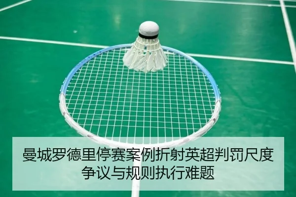 曼城罗德里停赛案例折射英超判罚尺度争议与规则执行难题